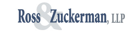 The logo for Ross & Zuckerman used at the top of the website and links to the home (front) page of their website.