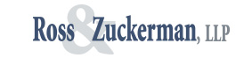 The logo for Ross & Zuckerman used at the top of the website and links to the home (front) page of their website.